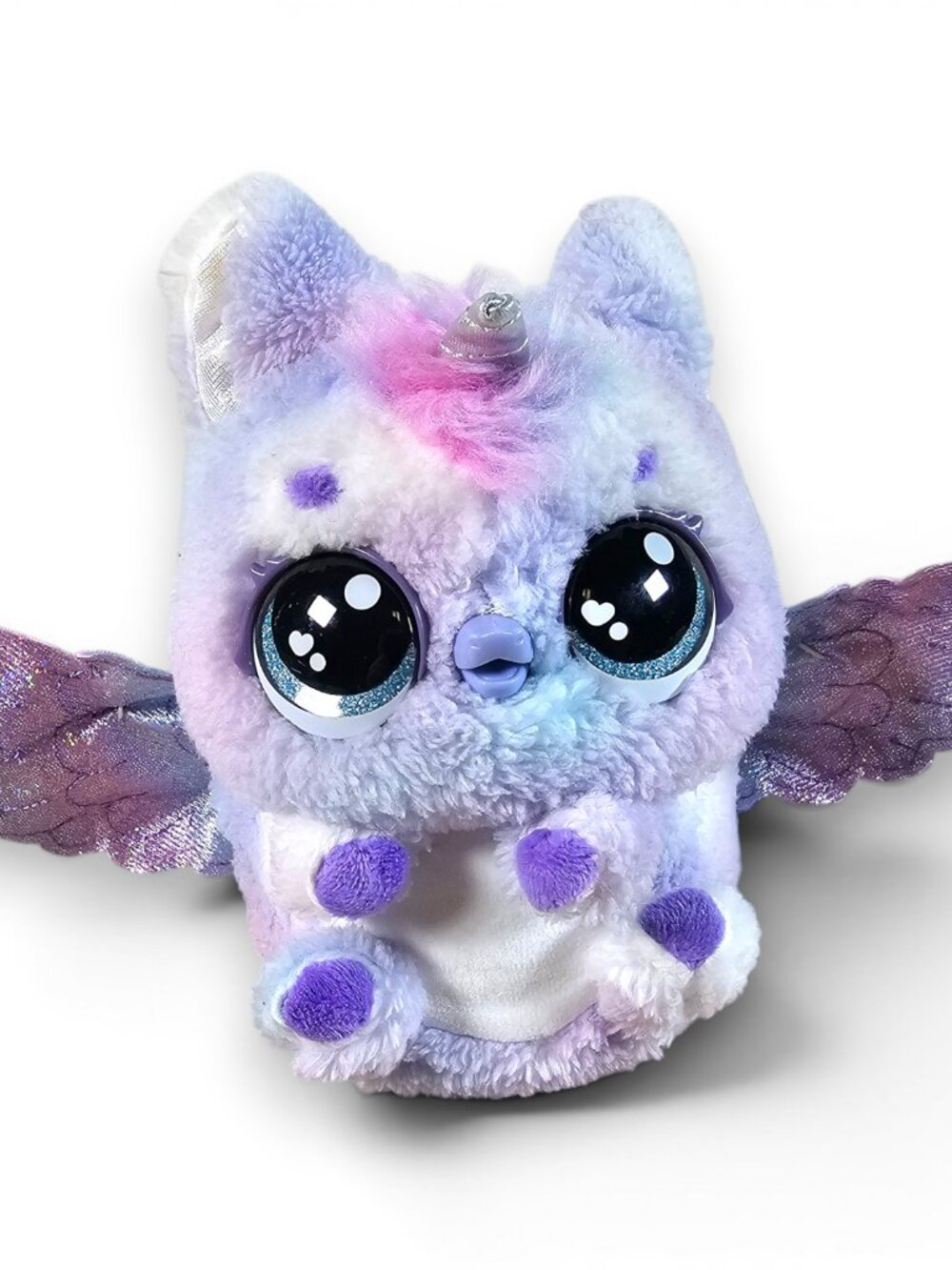 Spin Master Hatchimals Alive Pufficorn Interactive Toy Purple Wings WORKS 6"